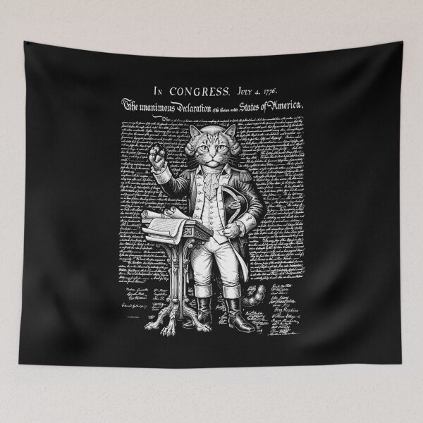 Item preview, Declaration Of Independence Day 1776 Cat Lover Washington designed and sold by GrandeDuc.