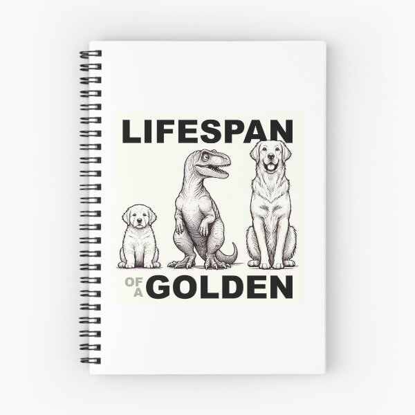 Item preview, Lifespan of a Golden Retriever  designed and sold by DroneWorks Creative.