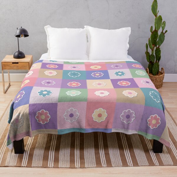 Item preview, Pastel Daisies on pink designed and sold by uunaa.