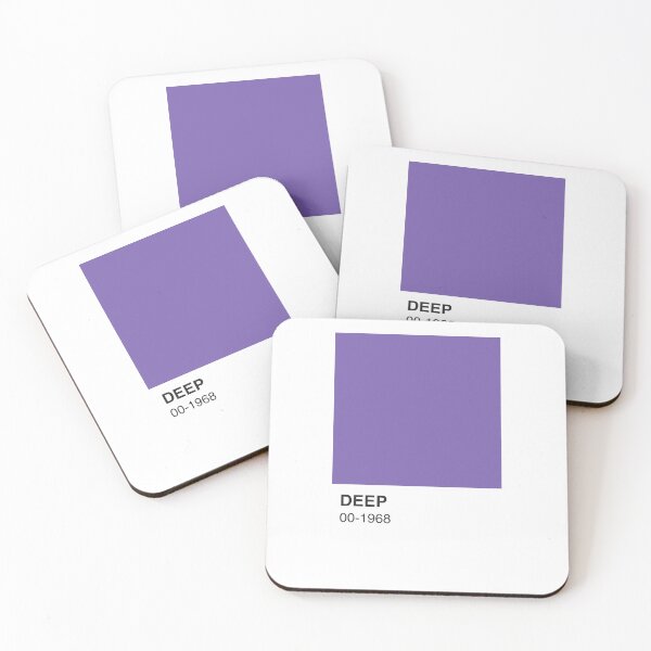 Item preview, Deep Artist Purple Colour Swatch - White Border designed and sold by The Colourful Game.