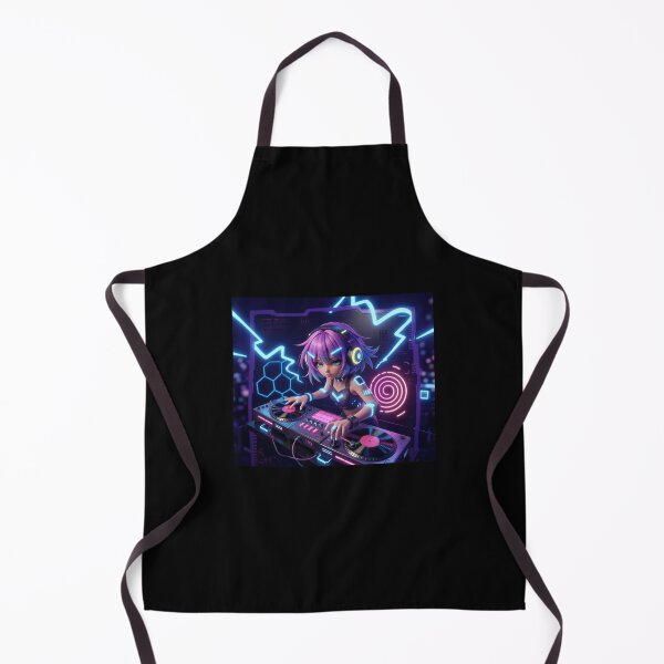 Item preview, Breathtaking cyberpunk DJ artwork designed and sold by ColouryourlifeBE.