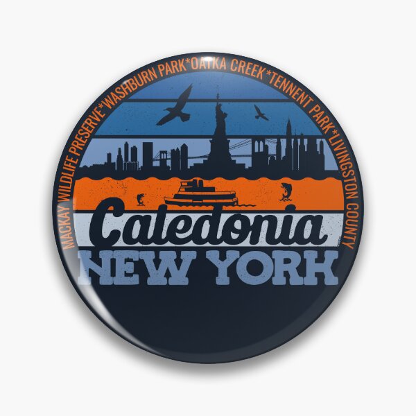 Item preview, Caledonia New York Sunset Retro Vintage Local Pride Logo designed and sold by CRHPOD20.