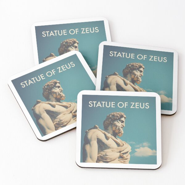 Item preview, STATUE OF ZEUS TRAVEL ART designed and sold by MarkedArtPrints.