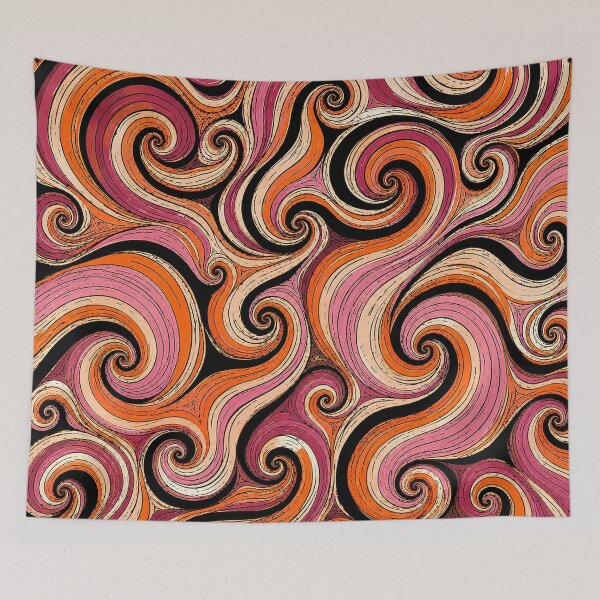 Item preview, Lesbian Pride Flag Swirly Stripe Pattern designed and sold by BeJolley.
