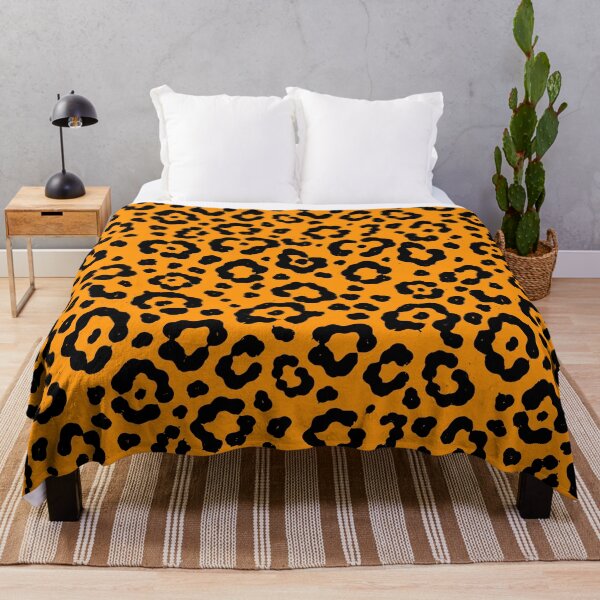 Item preview,  Modern Leopard Pattern - ORANGEANDBLACK - Onça Brasileira designed and sold by Napofazarte.