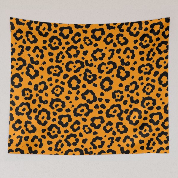 Item preview,  Modern Leopard Pattern - ORANGEANDBLACK - Onça Brasileira designed and sold by Napofazarte.