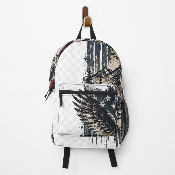 Item preview, Vintage Eagle Over American Wilderness designed and sold by CuboBisiani virtual creative design.