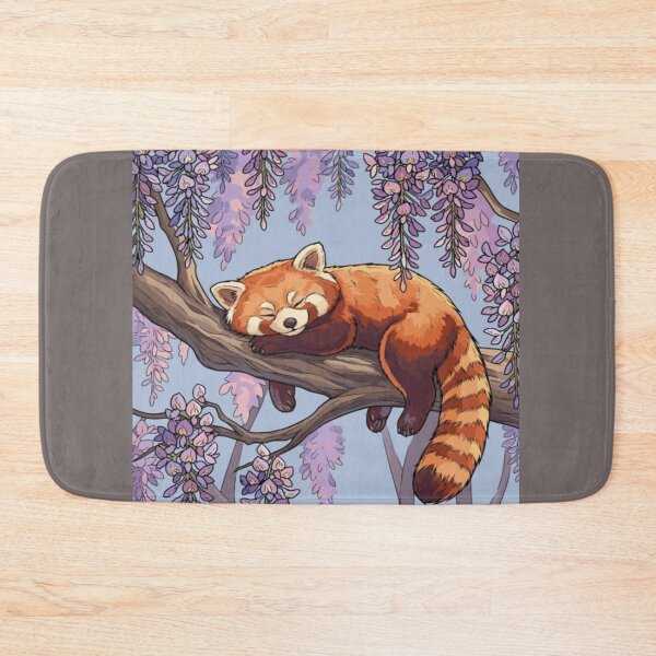 Item preview, Cute Red Panda Sleeping on Tree Branch Artwork  designed and sold by NivyasArtistry.