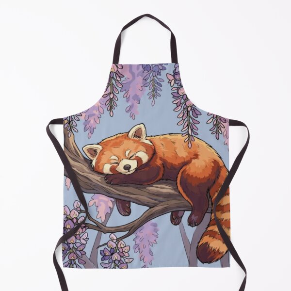Item preview, Cute Red Panda Sleeping on Tree Branch Artwork designed and sold by NivyasArtistry.