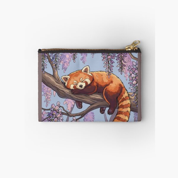 Item preview, Cute Red Panda Sleeping on Tree Branch Artwork  designed and sold by NivyasArtistry.