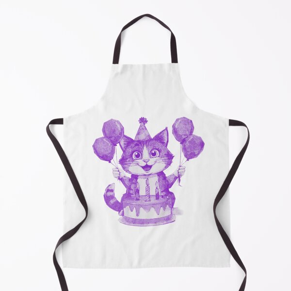 Item preview, Birthday Cat with Cake designed and sold by kinpirks.