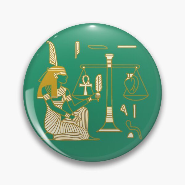 Item preview, Maat Weighing of the Heart Ancient Egyptian Goddess of Truth and Justice designed and sold by Queen Cleopatra.