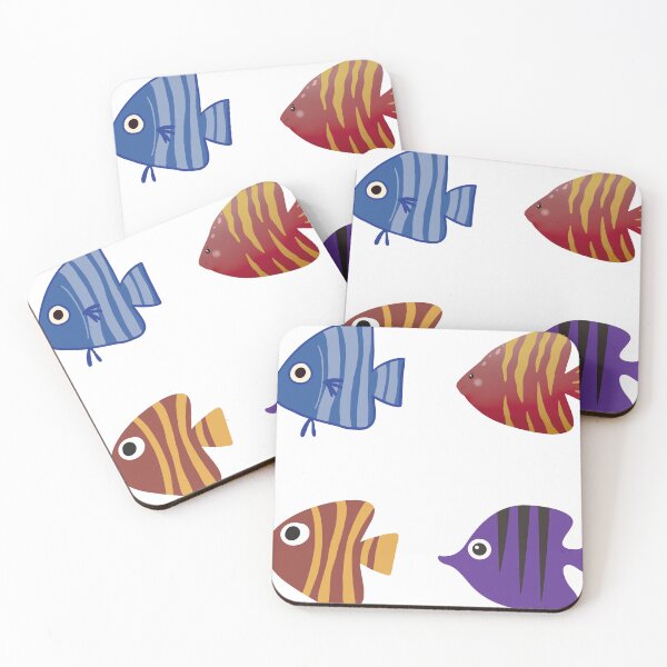 Item preview, Cute Cartoon Tropical Fish Pattern Kawaii Colorful Sea Life Aesthetic designed and sold by Art_IN_Design Pack.