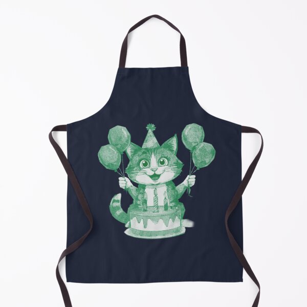 Item preview, Birthday Cat with Cake designed and sold by kinpirks.