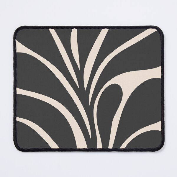 Item preview, Black Beige Abstract Botanical Art designed and sold by NicoleYoungStudio.