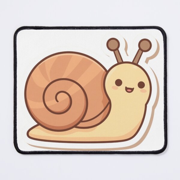 Item preview, Cute Kawaii Baby Snail Art designed and sold by redblink store.