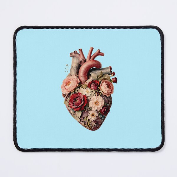 Item preview, Anatomical Floral Heart Botanical Illustration designed and sold by creativerooney.