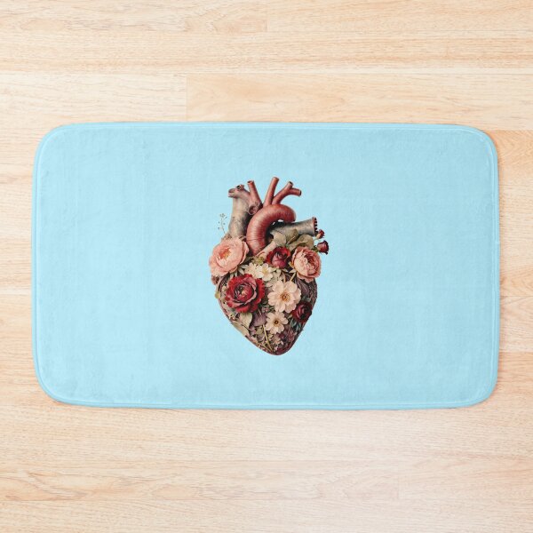 Item preview, Anatomical Floral Heart Botanical Illustration designed and sold by creativerooney.