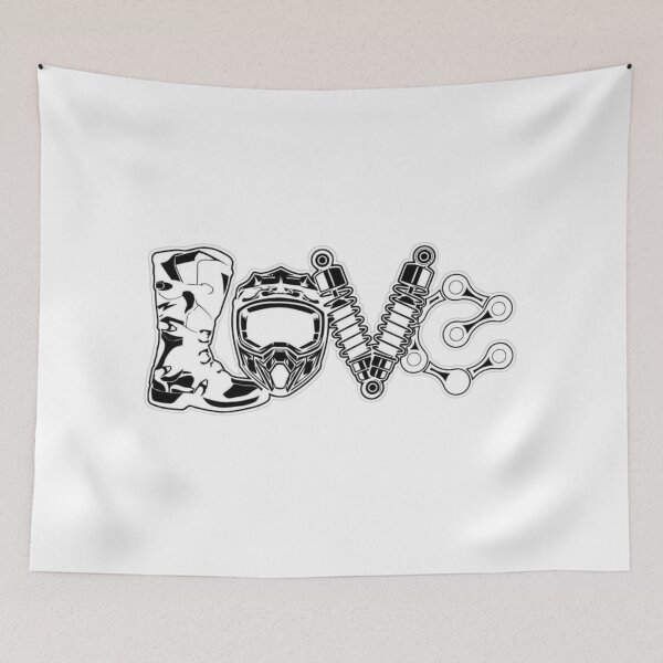 Item preview, Motorcycle LOVE Gear - Biker Helmet Boot Shock Typography designed and sold by gokhanuzen.