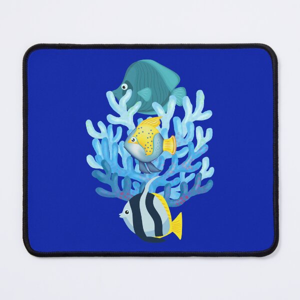 Item preview, Colorful Tropical Fish Coral Reef Illustration Ocean Life Art. designed and sold by LunaPrintCo.