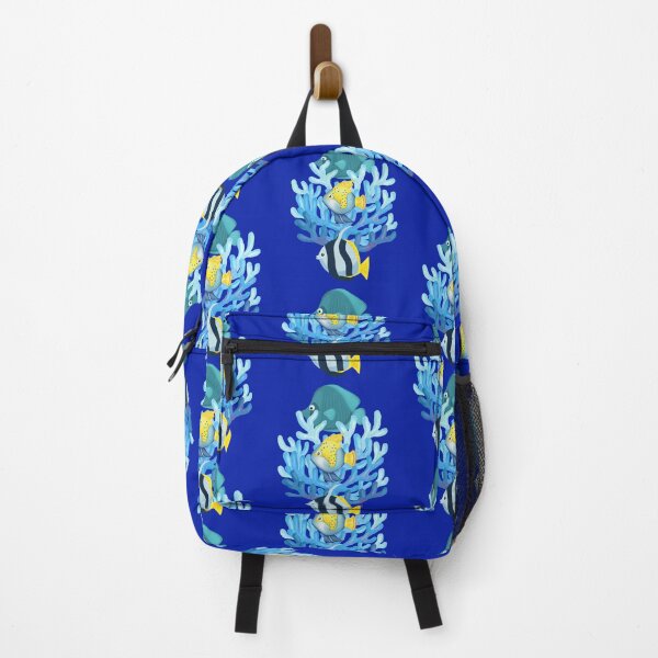 Item preview, Colorful Tropical Fish Coral Reef Illustration Ocean Life Art. designed and sold by LunaPrintCo.