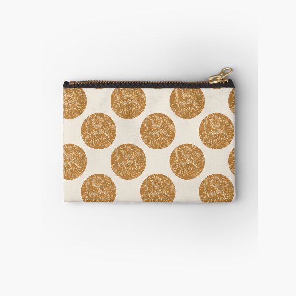 Item preview, Mid Century Modern Topographic Circle Pattern | Golden Amber Abstract Geometric designed and sold by Dino-Lune.