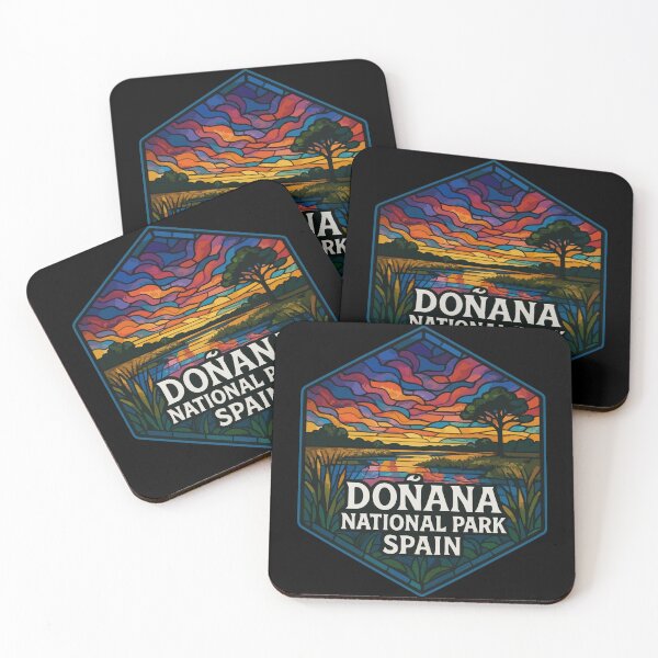 Item preview, Donana National Park Stained Glass Art Travel designed and sold by TomFrontierArt.