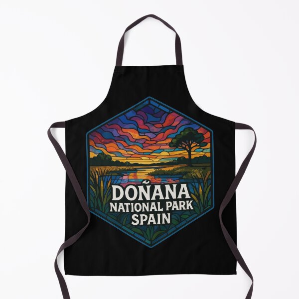 Item preview, Donana National Park Stained Glass Art Travel designed and sold by TomFrontierArt.