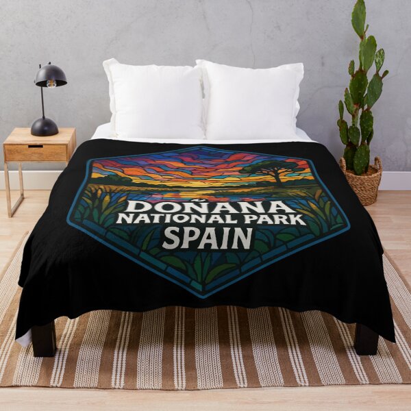 Item preview, Donana National Park Stained Glass Art Travel designed and sold by TomFrontierArt.