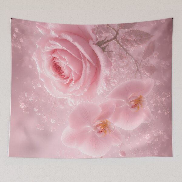 Item preview, Soft Pink Dream Roses Floral Art designed and sold by ManJiangHong.