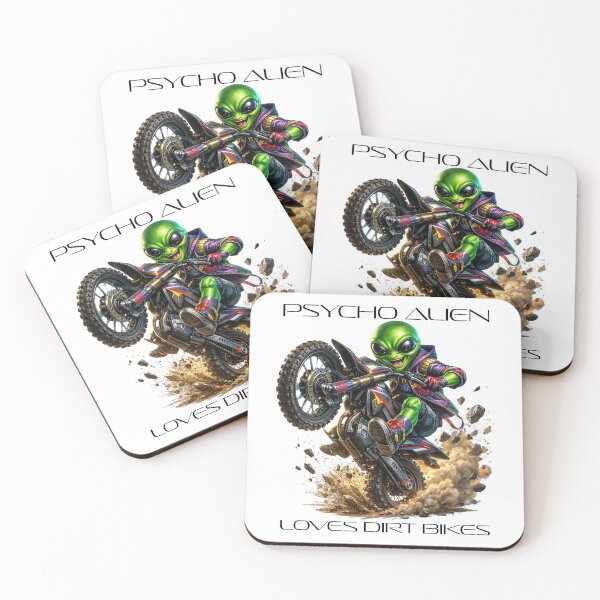 Item preview, Psycho Alien Loves Dirtbikes Black Lettering designed and sold by PsychoAlien.com.