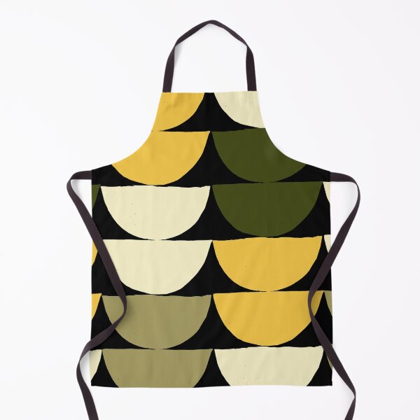 Item preview, Mid-Century Modern Yellow, Green, Cream Half-Circle Pattern designed and sold by DEC02.