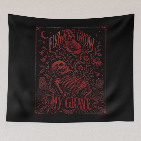 Item preview, Flowers Grow Out of My Grave Dead Man's Bones designed and sold by hesjustken.