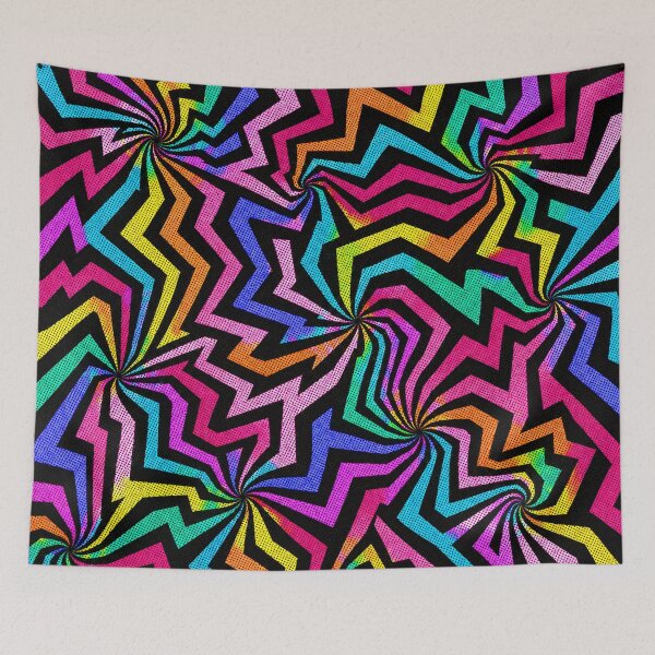 Item preview, Zigzag Abstract Rainbow Pop Art Pattern designed and sold by BeJolley.