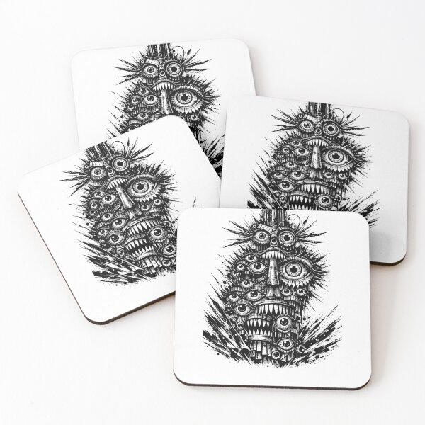 Item preview, Grotesque Eye‑Tower — Surreal Manga Totem designed and sold by houta.