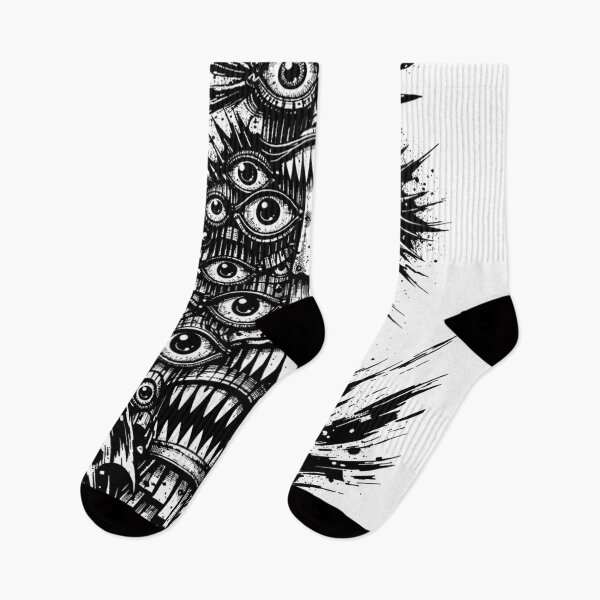 Item preview, Grotesque Eye‑Tower — Surreal Manga Totem designed and sold by houta.