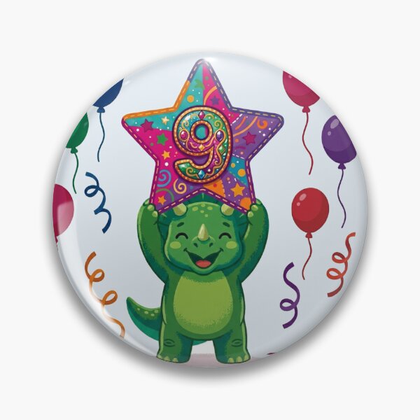 Item preview, Triceratops 9th birthday gift green dino lover designed and sold by Tronstell.