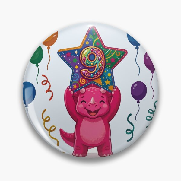 Item preview, Triceratops 9th birthday gift pink dino lover designed and sold by Tronstell.