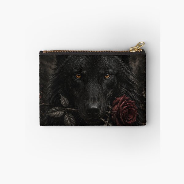 Item preview, Black Wolf Moon and Rose Gothic  designed and sold by VelarisMoon.
