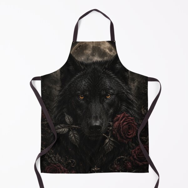 Item preview, Black Wolf Moon and Rose Gothic designed and sold by VelarisMoon.
