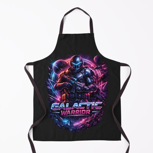 Item preview, Retro Cyberpunk Galactic Warrior - Neon Sci-Fi Soldier designed and sold by Log77.