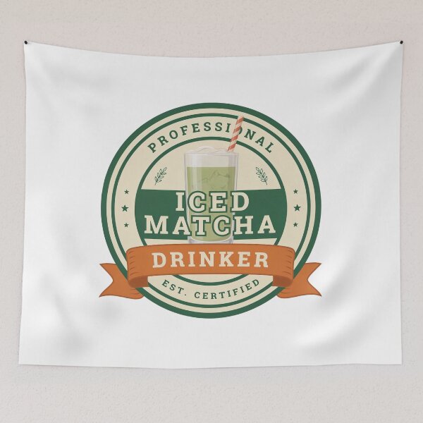 Item preview, Professional Iced Matcha Drinker Certified Badge – Funny Matcha Lover Retro Design designed and sold by ArcticFoxStudio.