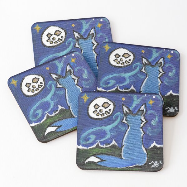 Item preview, Blue Fox Starry Night designed and sold by TeeJay's GingerMade Creations.