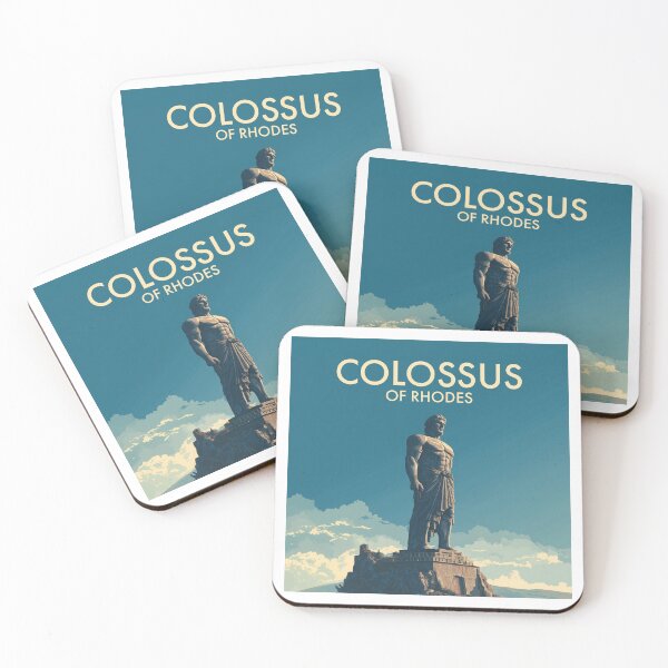 Item preview, COLOSSUS OF RHODES TRAVEL ART designed and sold by MarkedArtPrints.