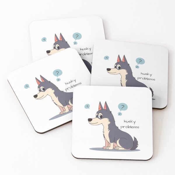 Item preview, Husky Problems — Funny Cute Husky Dog Lover Sticker designed and sold by AMBAYK.