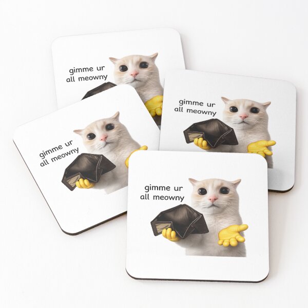 Item preview, Gimme ur all meowny cute cat designed and sold by jeehh.