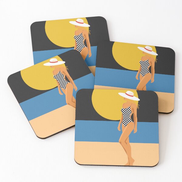 Item preview, Woman Walking to Sea Beach Art designed and sold by Studio pod Burom.