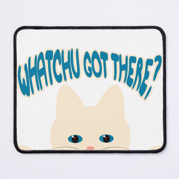 Item preview, Curious White Cat designed and sold by Vanillandcrimes.