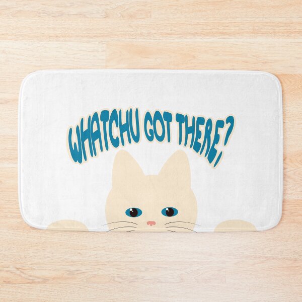 Item preview, Curious White Cat designed and sold by Vanillandcrimes.