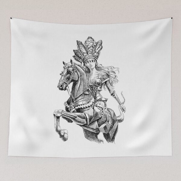 Item preview, Oyster Queen on horse | QbxQ designed and sold by QbxQ.